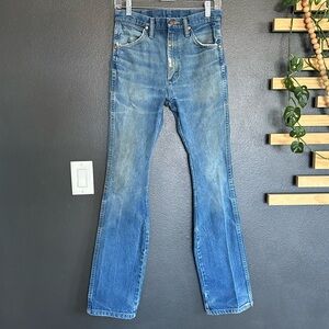 Wrangler Distressed Flare Jeans High Rise Bootcut Western 29x30
